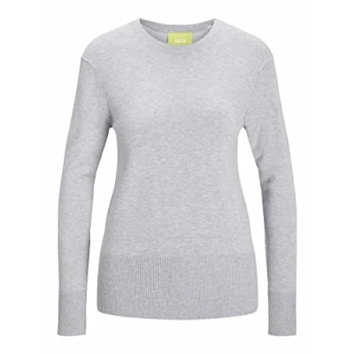 Afbeelding van JACK &amp; JONES Dames Jjxx Jxlara Ls Soft Crew Neck Knit Noos Pullover, lichtgrijs gem., L