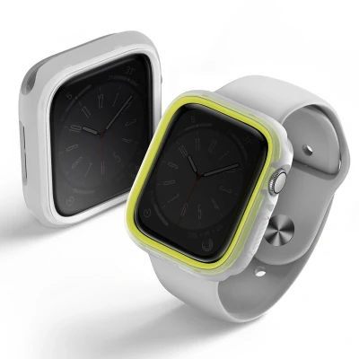 Afbeelding van Apple Watch 44 mm Hoes: Uniq Moduo Bumper Siliconen En TPU (zacht) Smart Covers