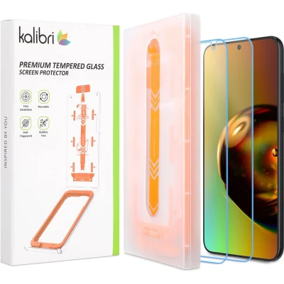 Afbeelding van kalibri screenprotector van getemperd glas geschikt voor Samsung Galaxy S24 Beschermt tegen krassen en breken Beschermglas