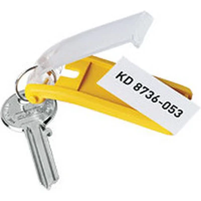 Afbeelding van Durable sleutelhanger Key Clip, geel, pak van 6 stuks