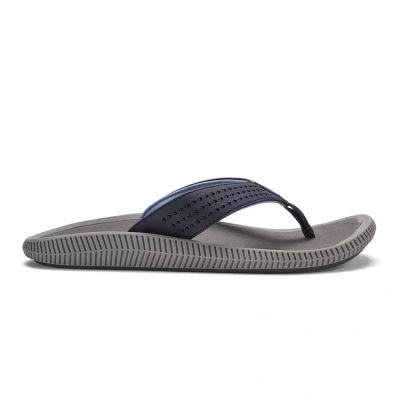 Afbeelding van Olukai Ulele Slippers Heren Blue Depth Charcoal EU 42 Blauw