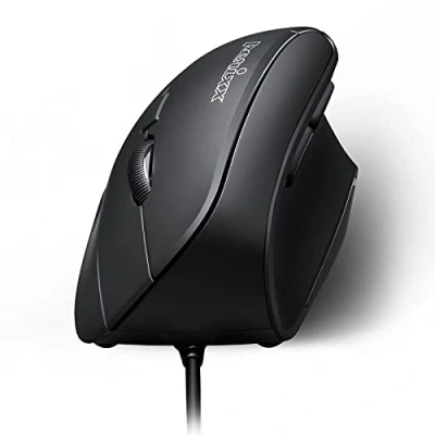 Afbeelding van Perixx Perimice 515 II Ergonomische verticale muis, 1000/1600 dpi, natuurlijk verticaal ontwerp voor rechtshandigen, zwart