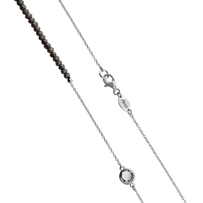Afbeelding van MY iMenso zilveren collier bruin 27 1221