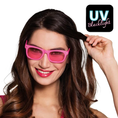 Afbeelding van Boland Partybril Dance neon roze Roze,Neon Volwassenen Geen verkleedthema