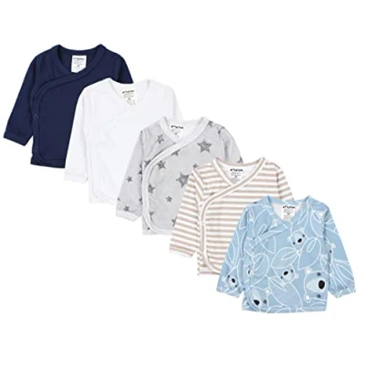 Afbeelding van TupTam Baby Jongens Shirt met Lange Mouwen 5 Pak, Veelkleurig 8, 56
