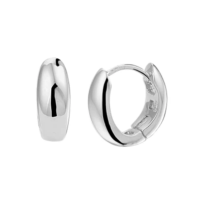 Afbeelding van Zilver Gerhodineerde Klapoorringen 1333512