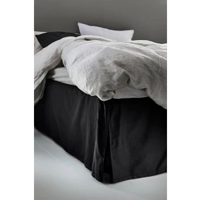 Afbeelding van Jotex Colour bedrok 100% hoogwaardig biologisch katoen bedrok, hoogte 45 cm zwart, 90 x 200