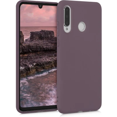 Afbeelding van kwmobile telefoonhoesje geschikt voor Huawei P30 Lite Hoesje smartphone Back cover in druivenblauw