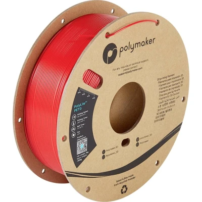 Afbeelding van Polymaker PB01017 PolyLite Filament PETG Hittebestendig, Hoge treksterkte 2.85 mm 1000 g Rood 1 stuk(s)