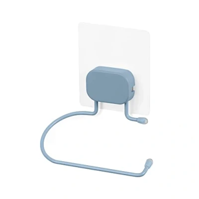 Afbeelding van Compactor Bestlock RAN10669 Magic Wandmonteerbare toiletrolhouder, zelfklevende montage, ondersteunt tot 3 kg, 13 x 9,5 9 cm, Grena assortiment, blauw,