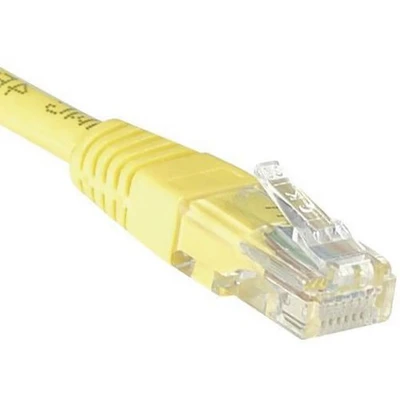 Afbeelding van Netwerkkabel RJ45 CAT 5E U/UTP geel 0.3 m