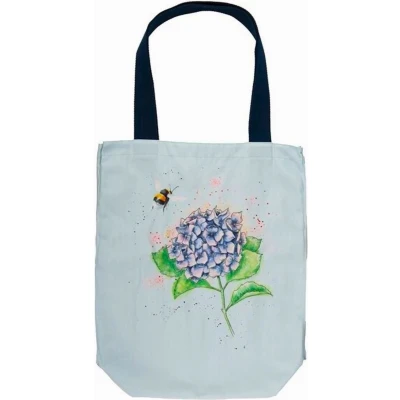 Afbeelding van Wrendale Tas &#039;Hydrangea&#039; bee canvas bag Shopper