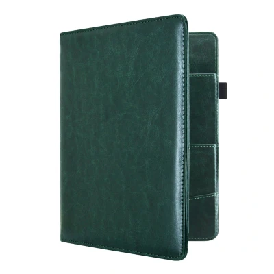 Afbeelding van Reispapieren Hoesje / 17 x 23 cm Reisdocumenten Mapje Organizer R4 Donkergroen