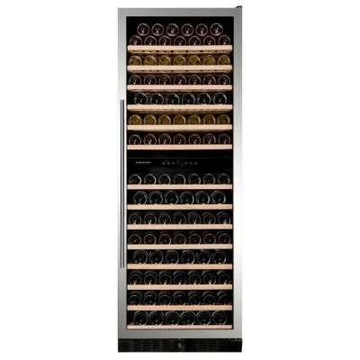 Afbeelding van Dunavox Grande 181 Wijnkoelkast DX 181.490DBK 2 Zones Zilver