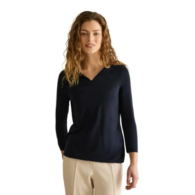 Afbeelding van Cecil IM LOOK Longsleeve, Dames, Maat: Large, Blau