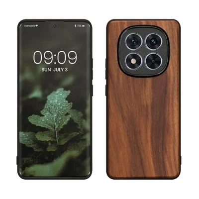 Afbeelding van kwmobile telefoonhoesje geschikt voor Xiaomi Redmi Note 14 Pro+ 5G / Pro Plus Hoesje met bumper in vintage bruin Backcover 0