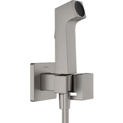 Afbeelding van hansgrohe Bidette handdouche 1jet E EcoSmart voor warm water, met douchehouder en doucheslang, 29233340