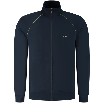 Afbeelding van BOSS MIX &amp; Match Jacket Pyjamashirt, Heren, Maat: Small, Dark blue
