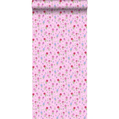 Afbeelding van Leen Bakker ESTAhome Behang Bloemen Roze 53cm X 10,05 M Vlies