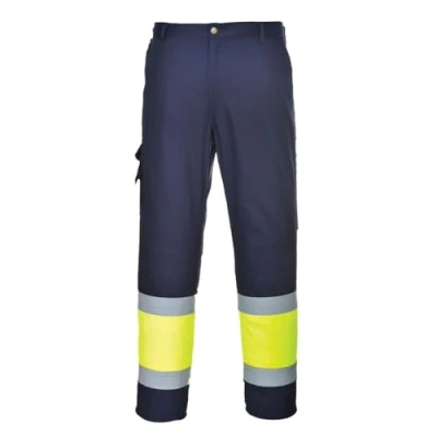 Afbeelding van E049 BROEK HI VIS GEEL/NAVY L