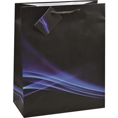 Afbeelding van TSI 85013 geschenktasje Business Wave, 12 stuks, grootte: medium (23 x 18 10 cm)