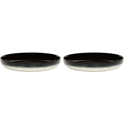 Afbeelding van Dé Tableware by Ann Demeulemeester Diep bord Variatie B Ø24 2 stuks