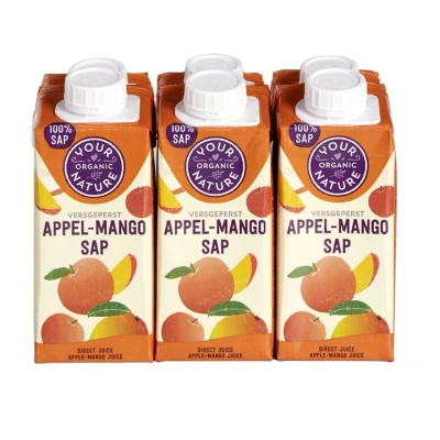 Afbeelding van Your Organic Nature Appel Mango Sap 6 pakjes