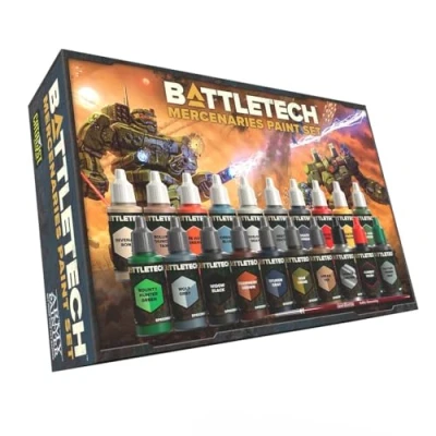 Afbeelding van BattleTech Mercenaries Paint Set Accessory Catalyst Game Labs Ages 14+