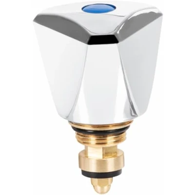 Afbeelding van Cornat TEC302700 ventiel bovendeel, kapgreep, 3/8 inch, blauw/rood inch Aussengewinde