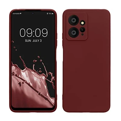 Afbeelding van kwmobile telefoonhoesje geschikt voor Xiaomi Redmi Note 12 (4G) Hoesje smartphone Precisie camera uitsnede In bordeaux violet
