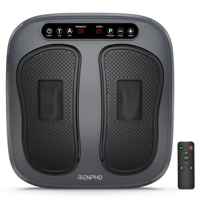 Afbeelding van RENPHO vibrerende voetmassage, elektrische shiatsu voetmassage met afstandsbediening, 2 programma&#039;s, 3 automatische modi