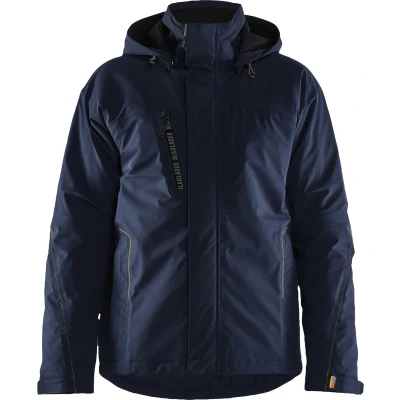 Afbeelding van Blaklader 4484 lichtgewicht gevoerde winterjas 4 weg stretch navy/zwart maat L