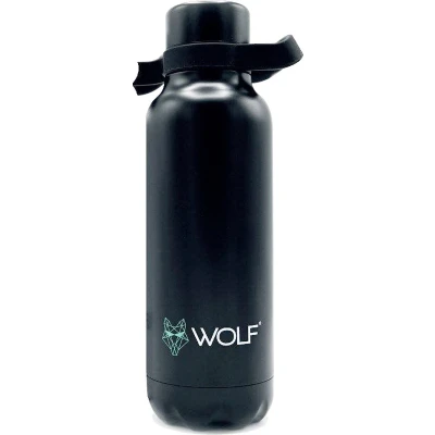 Afbeelding van Wolf Flask 750ml Black Thermosfles Kampeerspullen