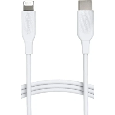 Afbeelding van Amazon Basics USB 2.0 C naar Lightning kabel (met MFi certificering), 0,9 meter, wit