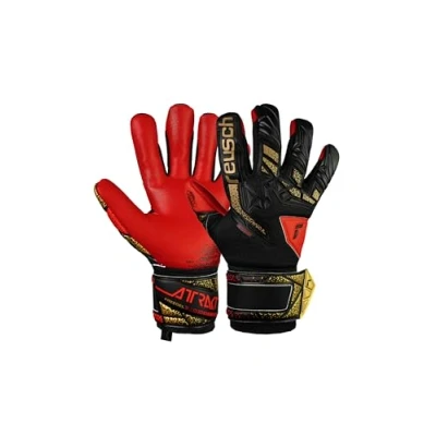 Afbeelding van Reusch Attrakt Freegel Keepershandschoenen voor kinderen, Maat: 6.5, Blck gold firy red