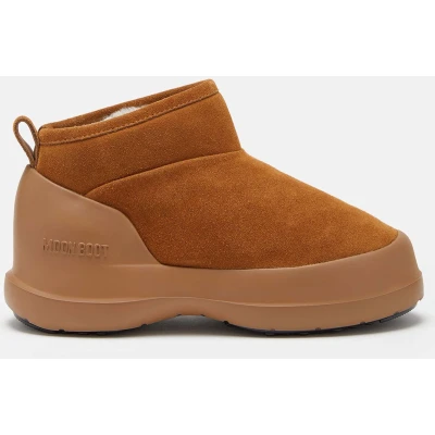 Afbeelding van Moon Boot LUNA LOW Unisex Korte laarzen, Maat: 38, Cognac Veloursleer