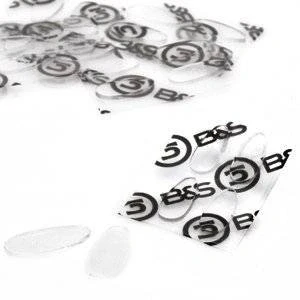 Afbeelding van 2 paar (4 stuks) neuspads om op te plakken, van siliconen, 4 maten, hoogte 1,0 mm (15 mm)