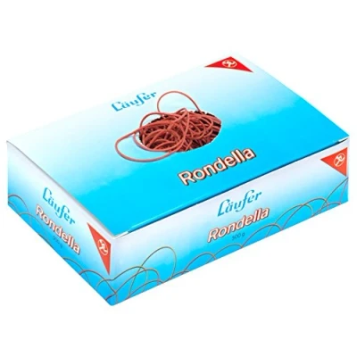 Afbeelding van Läufer 50247 Rondella rubberen ringen nr. 4, diameter 25 mm, 100 g doos, rood, bijzonder duurzaam
