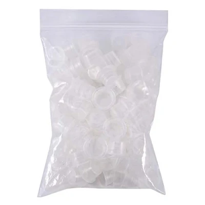 Afbeelding van Tattoo Inkt Cap Cup 100 Stks/Set Pot Medium Grote Plastic Microblading Pigment Accessoires Houder (0.88*0.5&quot;)