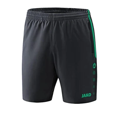 Afbeelding van JAKO Shortscompetitie 2.0, Uniseks Volwassene, Antraciet/Turkoois, M
