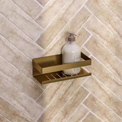 Afbeelding van Brauer Gold Edition doucherek 23cm goud geborsteld PVD