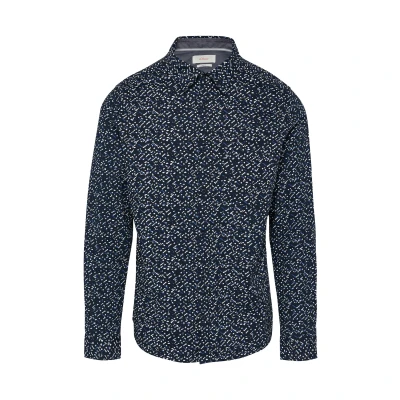 Afbeelding van s.Oliver Gemustertes Overhemd, Heren, Maat: 3XL, Navy