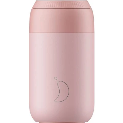 Afbeelding van Thermosbeker Roze Blush Pink 340 Siliconen/RVS/Kunststof Chilly&#039;s Series 2 8 X 15 Cm
