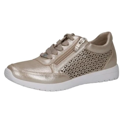 Afbeelding van CAPRICE Dames 9 23550 42 Sneakers, taupe metallic, 36 EU
