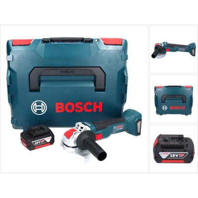Afbeelding van Bosch GWX 18V 10 Professionele accu haakse slijper 18 V 125 mm X LOCK Brushless + 1x 5.0 Ah L Boxx zonder lader