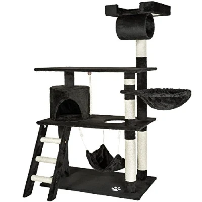 Afbeelding van tectake 401855 Katten krabpaal Marcel diverse kleuren zwart