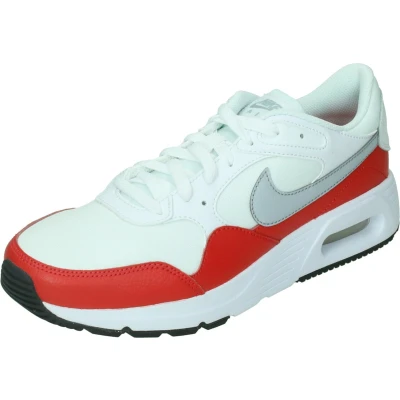 Afbeelding van Nike Sportswear AIR MAX SC Sneakers laag weiss/rot, Heren, Maat: 40.5, Weiss/rot Leer en textiel