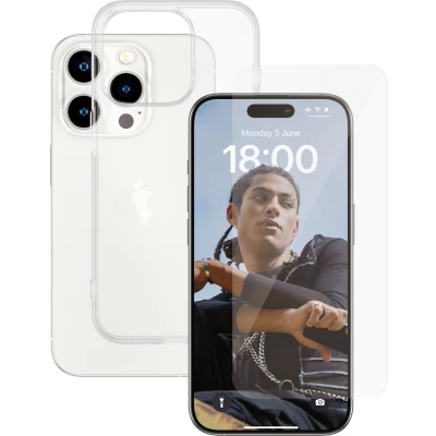 Afbeelding van PanzerGlass 2 in 1 Pack SAFE95577 Screenprotector (glas) Apple iPhone 15 Pro stuk(s)