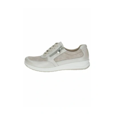 Afbeelding van Caprice Sneakers laag, Dames, Maat: 36, Pearl comb Leer en textiel