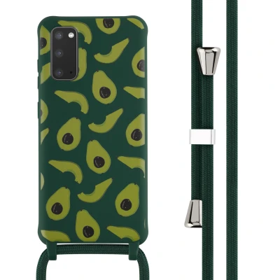 Afbeelding van Samsung Galaxy S20 Hoesje Siliconen en TPU (zacht) iMoshion Softcase/Koordhoesje/Backcover Groen Telefoonhoesje